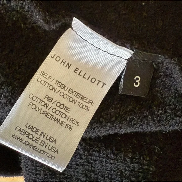 John Elliott Beach 2 Hoodie in Black - Picture 5 of 5